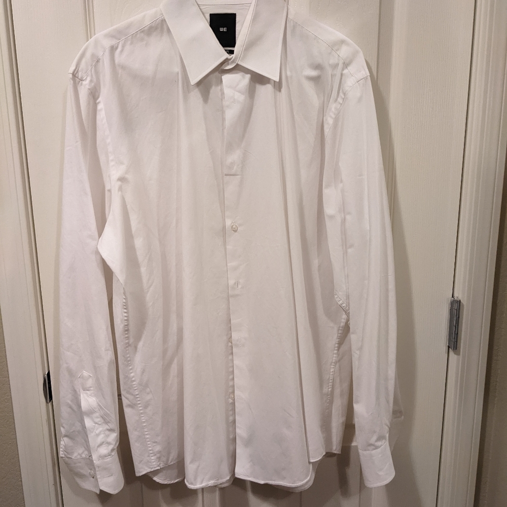 Men's White Dress Shirt - Size 43